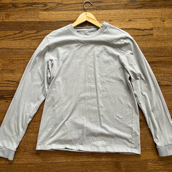 Mens Stoic Light Gray Long Sleeve Shirt - Picture 3 of 5